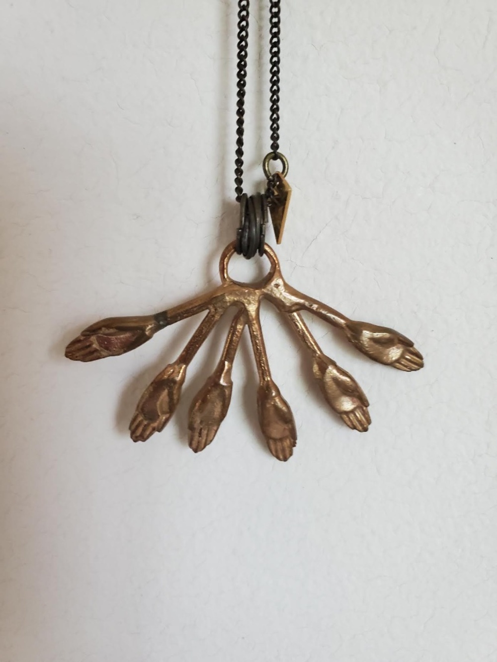 "Jesus Hands" brass necklace by Marmo